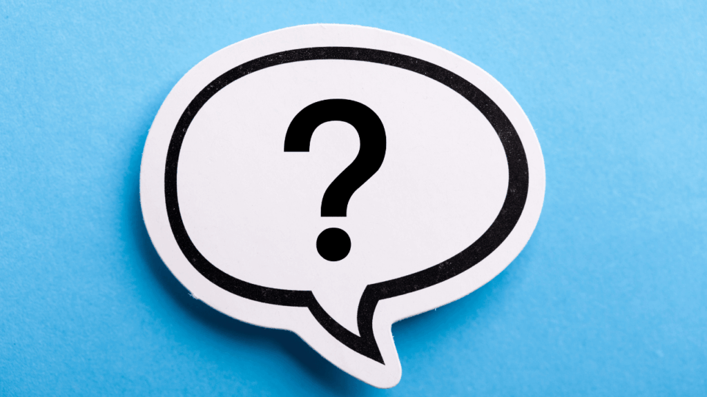 吹き出しに書かれたはてなマーク